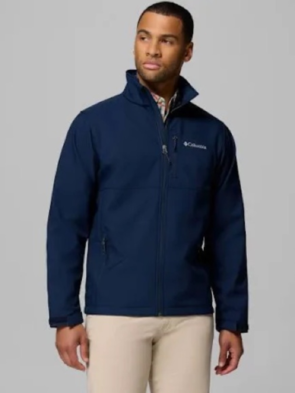 Columbia Men's Navy Full‑Zip Softshell Jacket